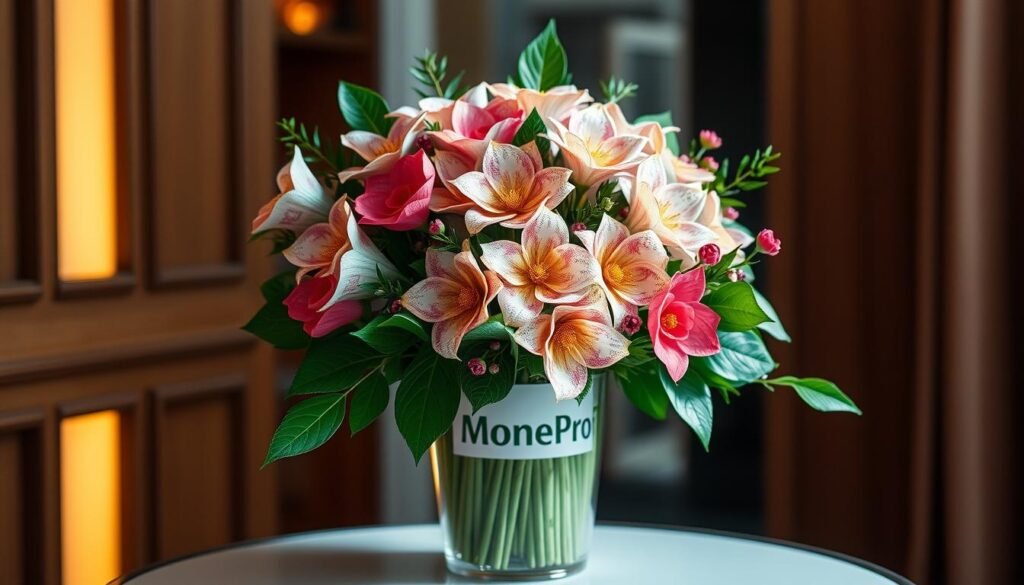 money bouquet display